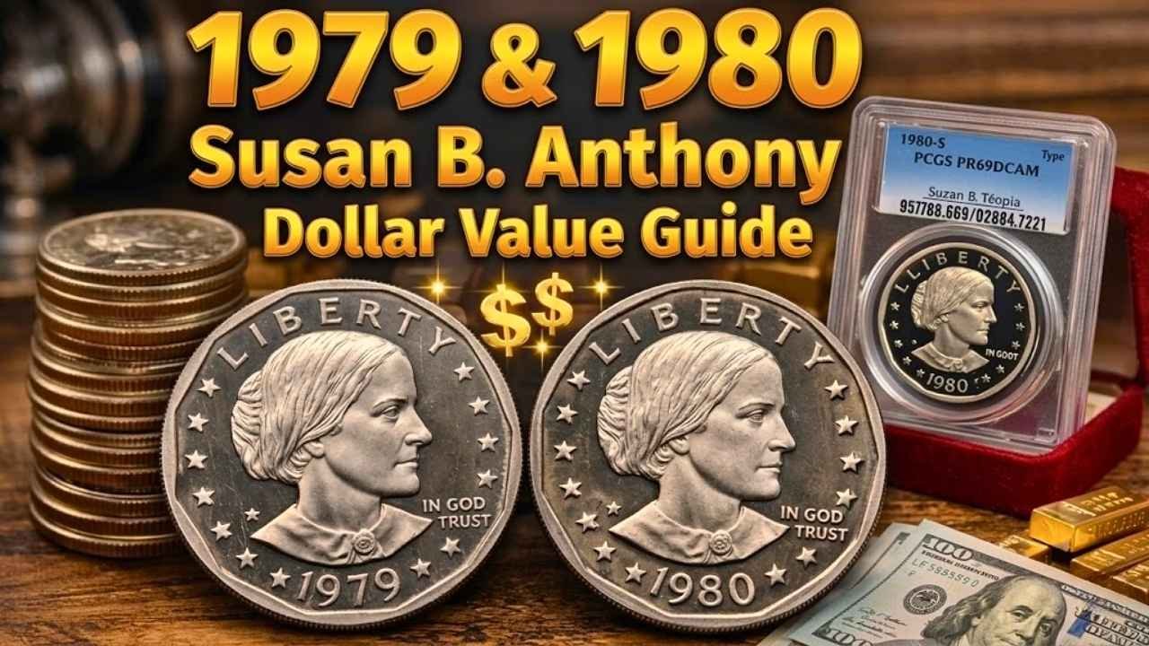 1979 & 1980 Susan B. Anthony Dollar Value Guide 2026 Rare Coins Worth Up to $6,000
