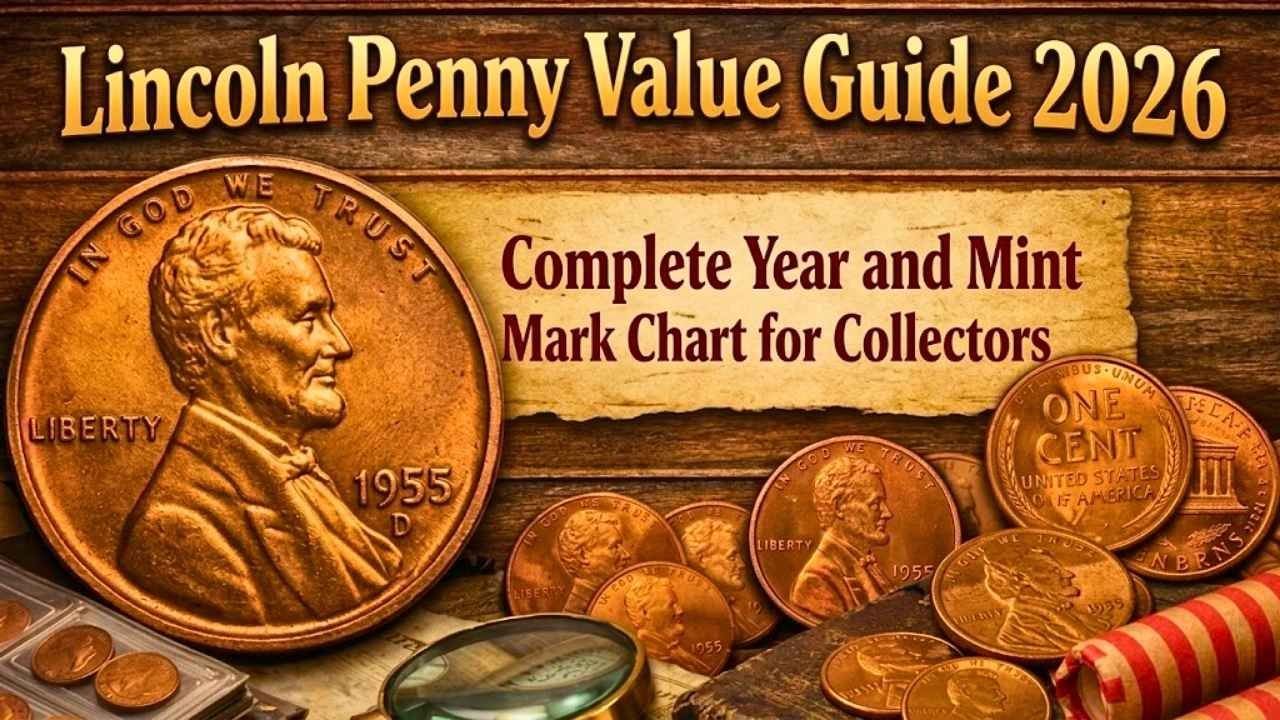 Lincoln Penny Value Guide 2026 Complete Year and Mint Mark Chart for Collectors