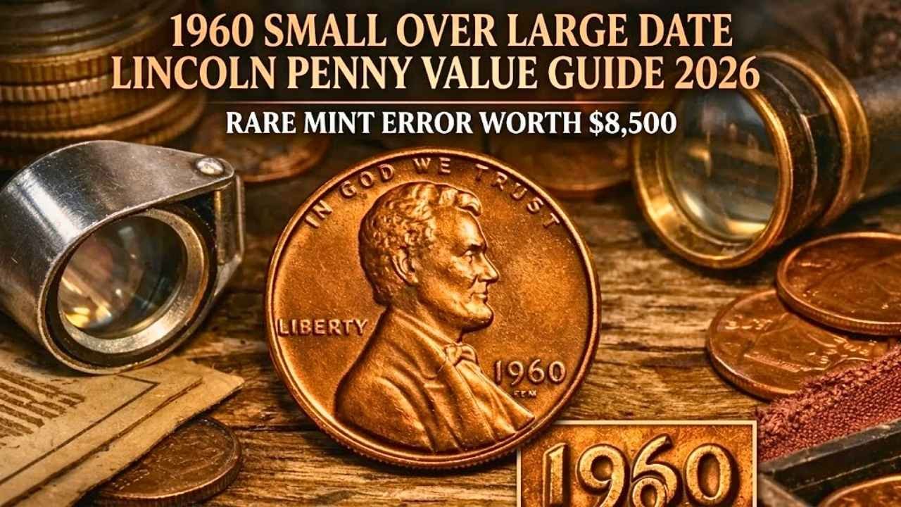 1960 Small Over Large Date Lincoln Penny Value Guide 2026 Rare Mint Error Worth $8,500