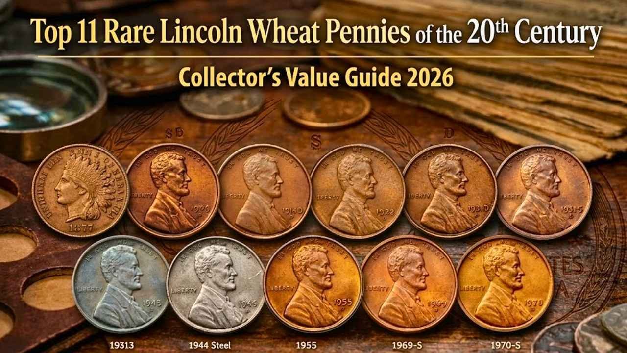 Top 11 Rare Lincoln Wheat Pennies of the 20th Century Collector’s Value Guide 2026