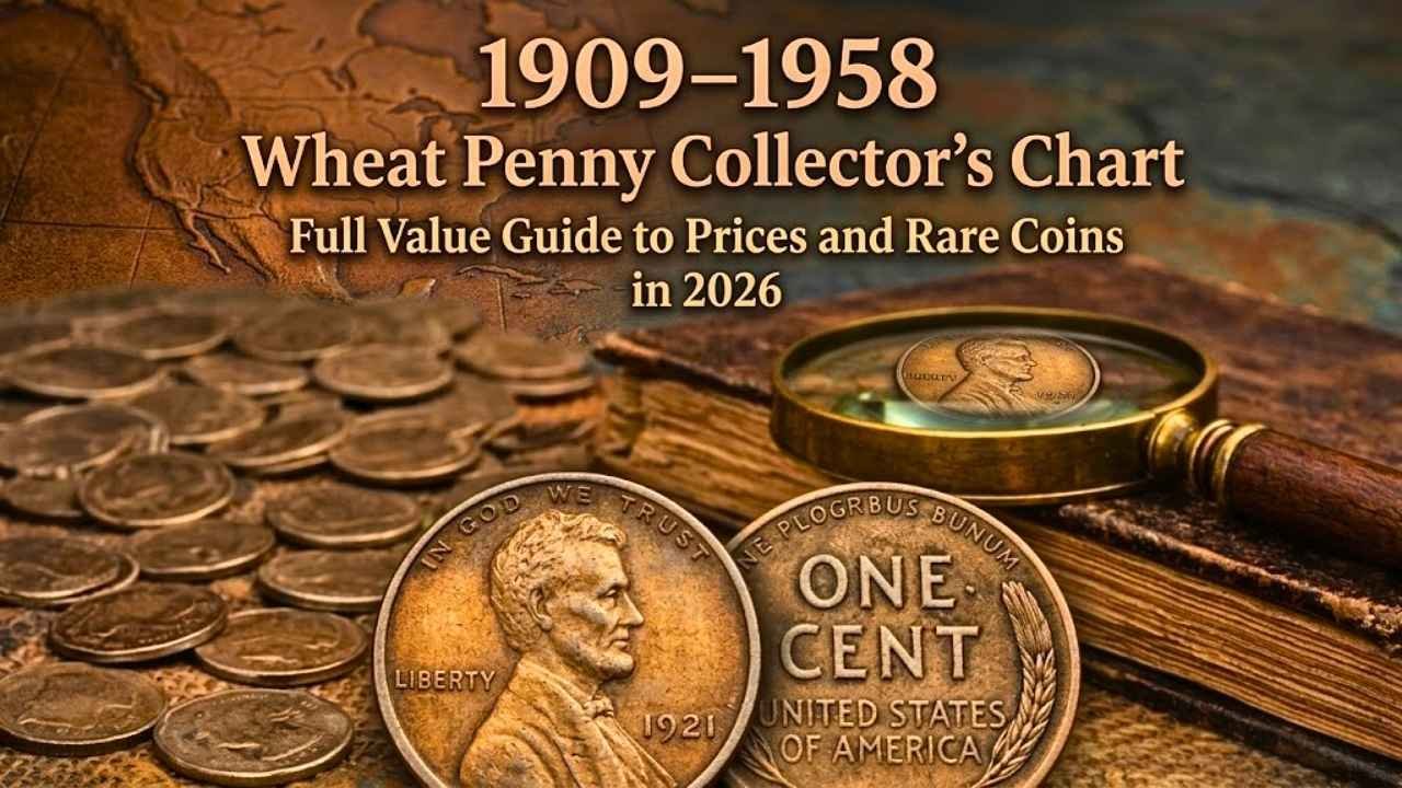1909–1958 Wheat Penny Collector’s Chart Full Value Guide to Prices and Rare Coins in 2026